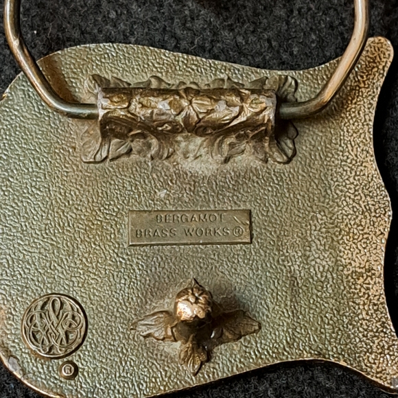 Vintage US Olympics solid brass belt buckle 1980 team USA with rings emblem GUC - Picture 9 of 12